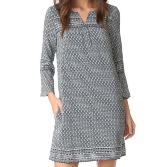 Madewell Starland Bell Sleeve Silk Dress - Picture 9 of 9